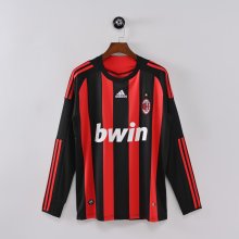 08/09 AC Milan Home Retro Jersey Long Sleeve