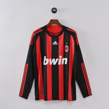 08/09 AC Milan Home Retro Jersey Long Sleeve