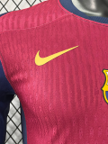 24/25 Barcelona TRAVIS SCOTT Home Long Sleeve Jersey Special Sponsors Player Version  1:1 Quality
