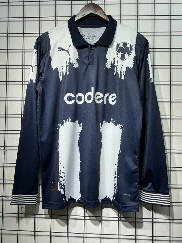 25/26 Monterrey Home Jersey Long Sleeve Thai Quality 1:1 Quality  bingyue
