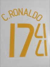2004 Portugal Home Name and Number : C. RONALDO #17