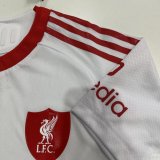 25/26 Liverpool White Jersey Player Version 1:1 Quality xuejin