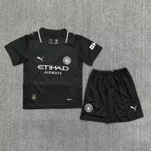25/26 Man City Black Kids Jersey
