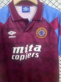 1990 Aston Villa F.C Home Retro Jersey Fans Version