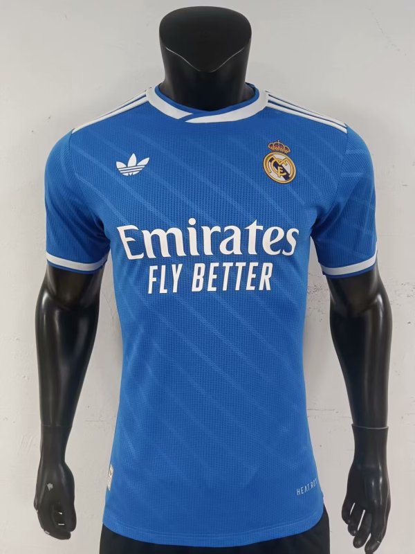 Copy 25/26 Real Madrid Blue Jersey Player Version 1:1 Quality