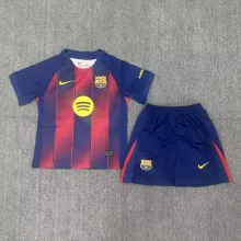 25/26 Barcelona Home Kids Jersey