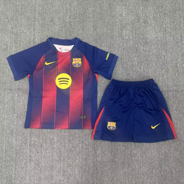 25/26 Barcelona Home Kids Jersey