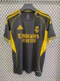 25/26 Real Madrid Black Training Jersey Fan Version