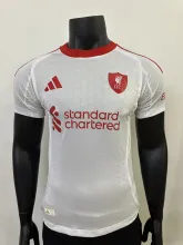 25/26 Liverpool White Jersey Player Version 1:1 Quality xuejin