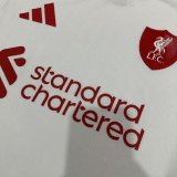 25/26 Liverpool White Jersey Player Version 1:1 Quality xuejin