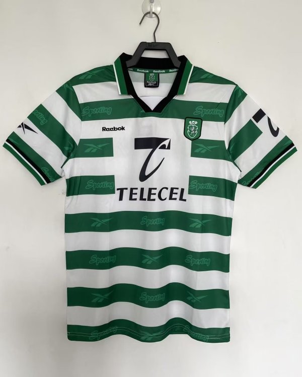 99/00 Sporting Lisbon Home Retro Jersey Thai Quality
