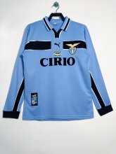 98/99 Lazio Home Retro Jersey Long Sleeve Thai Quality