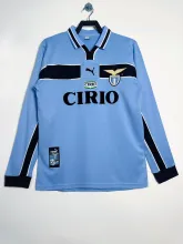 98/99 Lazio Home Retro Jersey Long Sleeve Thai Quality