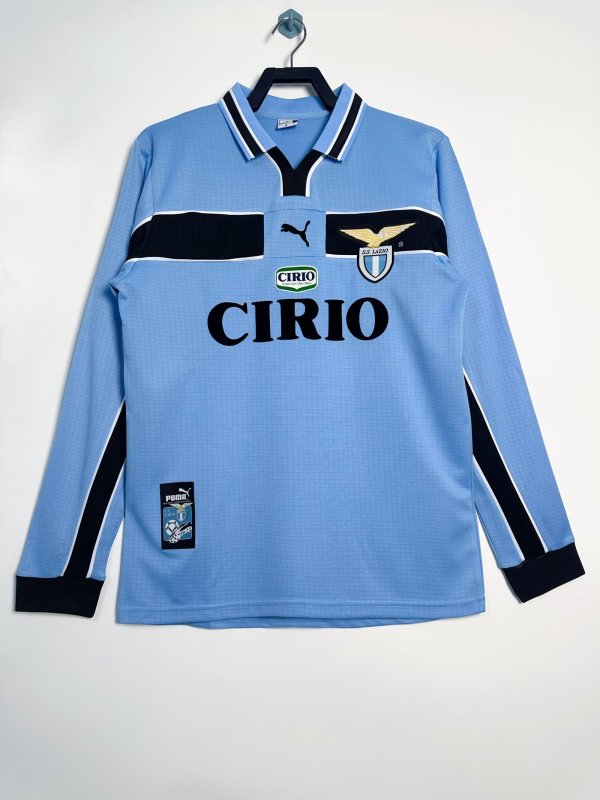 98/99 Lazio Home Retro Jersey Long Sleeve Thai Quality