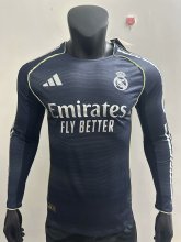 25/26 Real Madrid Away Long Sleeve Jersey Player Version 1:1 Quality