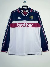 97/98 Manchester City Away Long Sleeve Retro Jersey