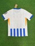 24/25 Brighton Home Blue White Fans Soccer Jersey