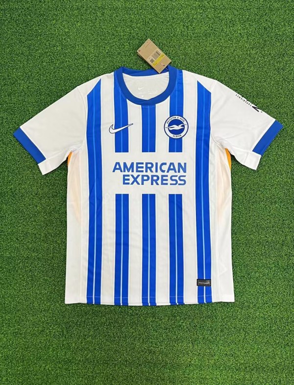 24/25 Brighton Home Blue White Fans Soccer Jersey