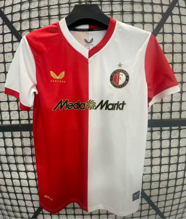 25/26 Feyenoord Home Fans Soccer Jersey