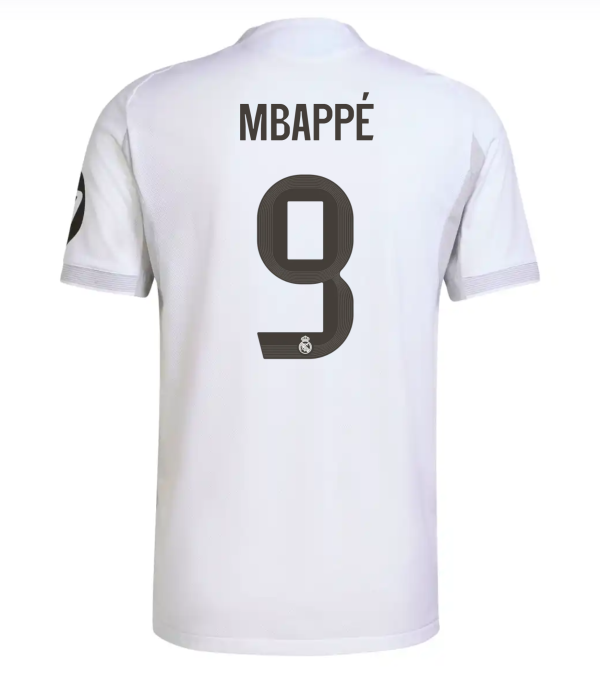 25/26 Real Madrid MBAPPÉ 9 Home Jersey 1:1 Quality Fan Version