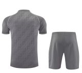 25/26 Real Madrid White Training Set--Short sleeve and Short Pant Training Tracksuit