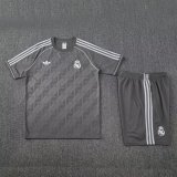 25/26 Real Madrid White Training Set--Short sleeve and Short Pant Training Tracksuit