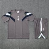 25/26 Real Madrid White Training Set--Short sleeve and Short Pant Training Tracksuit