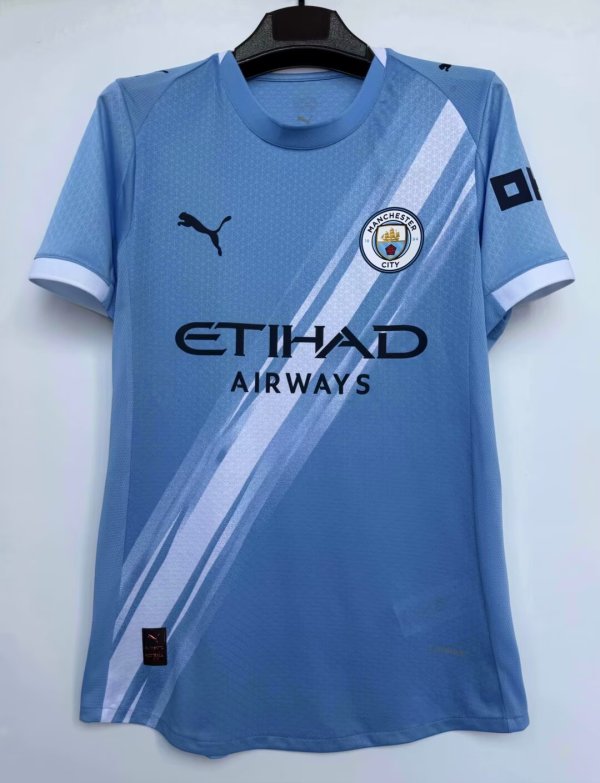 25/26 Man City Home Jersey Player Version 1:1 Quality  球员版