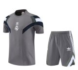 25/26 Real Madrid White Training Set--Short sleeve and Short Pant Training Tracksuit