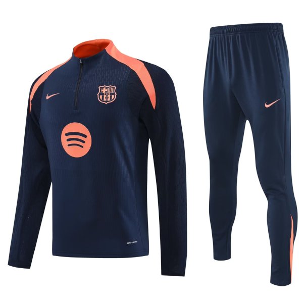 25/26 Barcelona Dark Blue Sweater Tracksuit Thai Quality