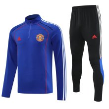 25/26 Man United Blue Sweater Tracksuit Thai Quality