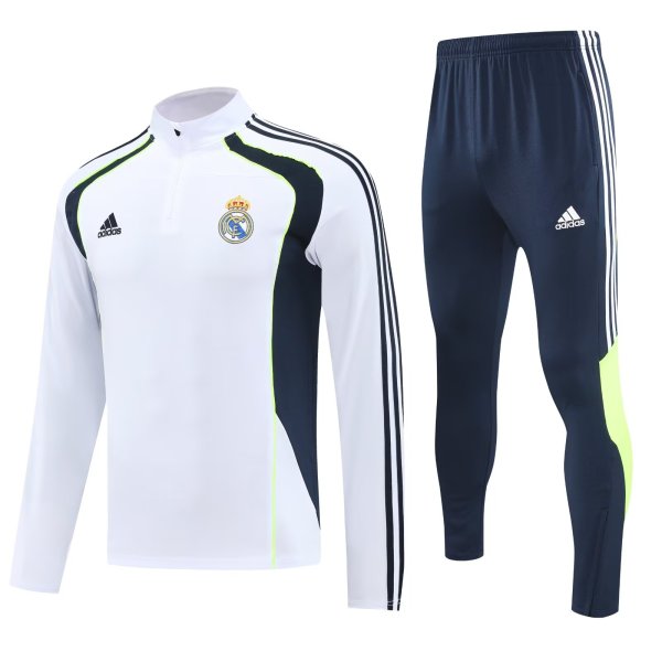 25/26 Real Madrid White Sweater Tracksuit Thai Quality