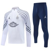 25/26 PSG White Sweater Tracksuit Thai Quality