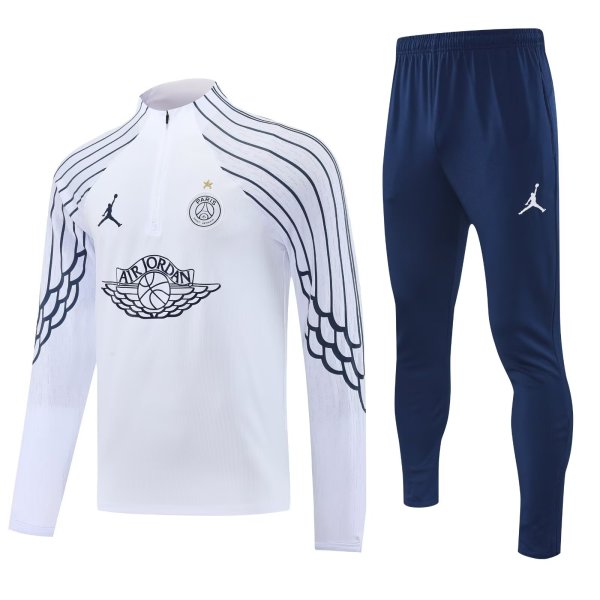 25/26 PSG White Sweater Tracksuit Thai Quality