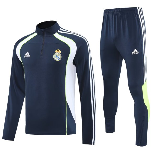 25/26 Real Madrid Dark Blue Sweater Tracksuit Thai Quality