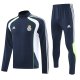 25/26 Real Madrid Dark Blue Sweater Tracksuit Thai Quality