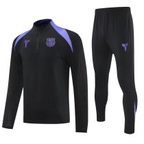 25/26 Barcelona Black Sweater Tracksuit Thai Quality