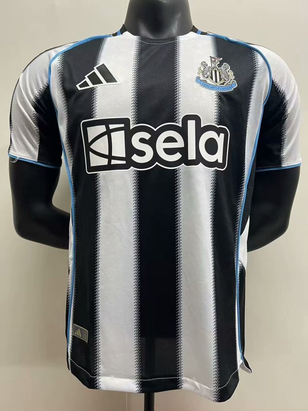25/26 Newcastle Home Jersey With Sponsors Player Version 1:1 Quality