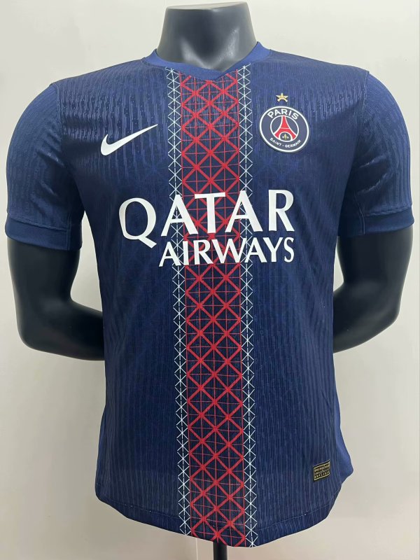 25/26 PSG Home Jersey With Stars Player Version 1:1 Quality