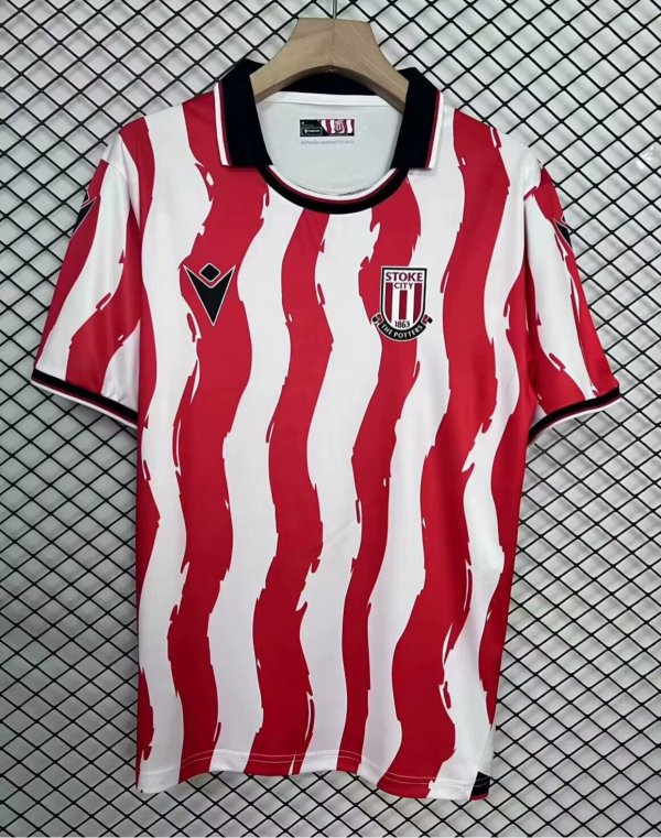 25/26 Stoke City Home Fans Soccer Jersey