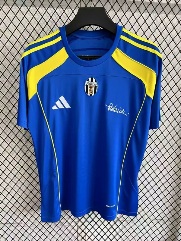 25/26 Juventus Training Blue Jersey Fans Version 1:1 Quality