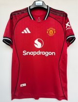 25/26 Man United Home Jersey Player Version 1:1 Quality  球员版