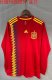 2018 Spain Home Fans VersionLong Sleeve Retro Jersey