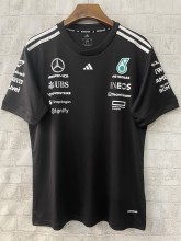 2025 Mercedes F1 Team Round Collar POLO T-Shirt