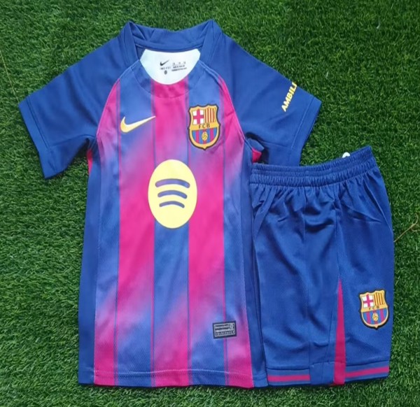 25/26 Barcelona Home Kids Jersey