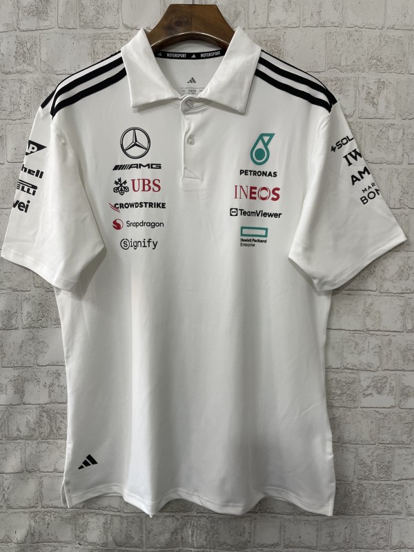 2025 Mercedes F1 Team POLO White T-Shirt