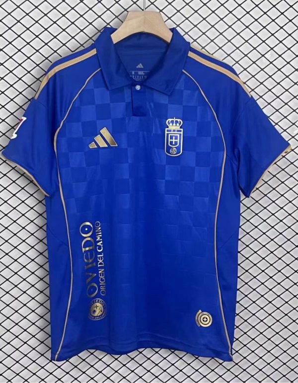 25/26 Real Oviedo Home Jersey Thai Quality Fan Version