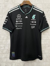 2025 Mercedes F1 Team Round Collar POLO T-Shirt