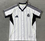 2025 Real Madrid Baseball Jersey Fan Version