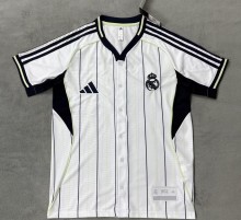 2025 Real Madrid Baseball Jersey Fan Version